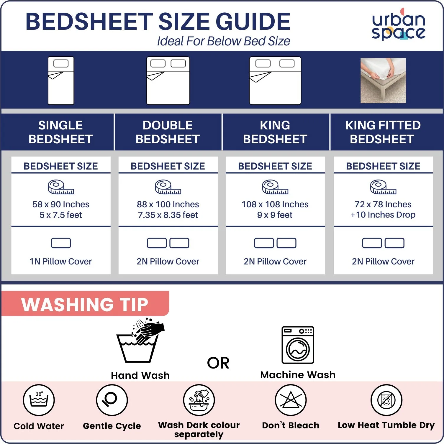220 TC 100% Cotton printed double bedsheet - Skyscrapper Mustard