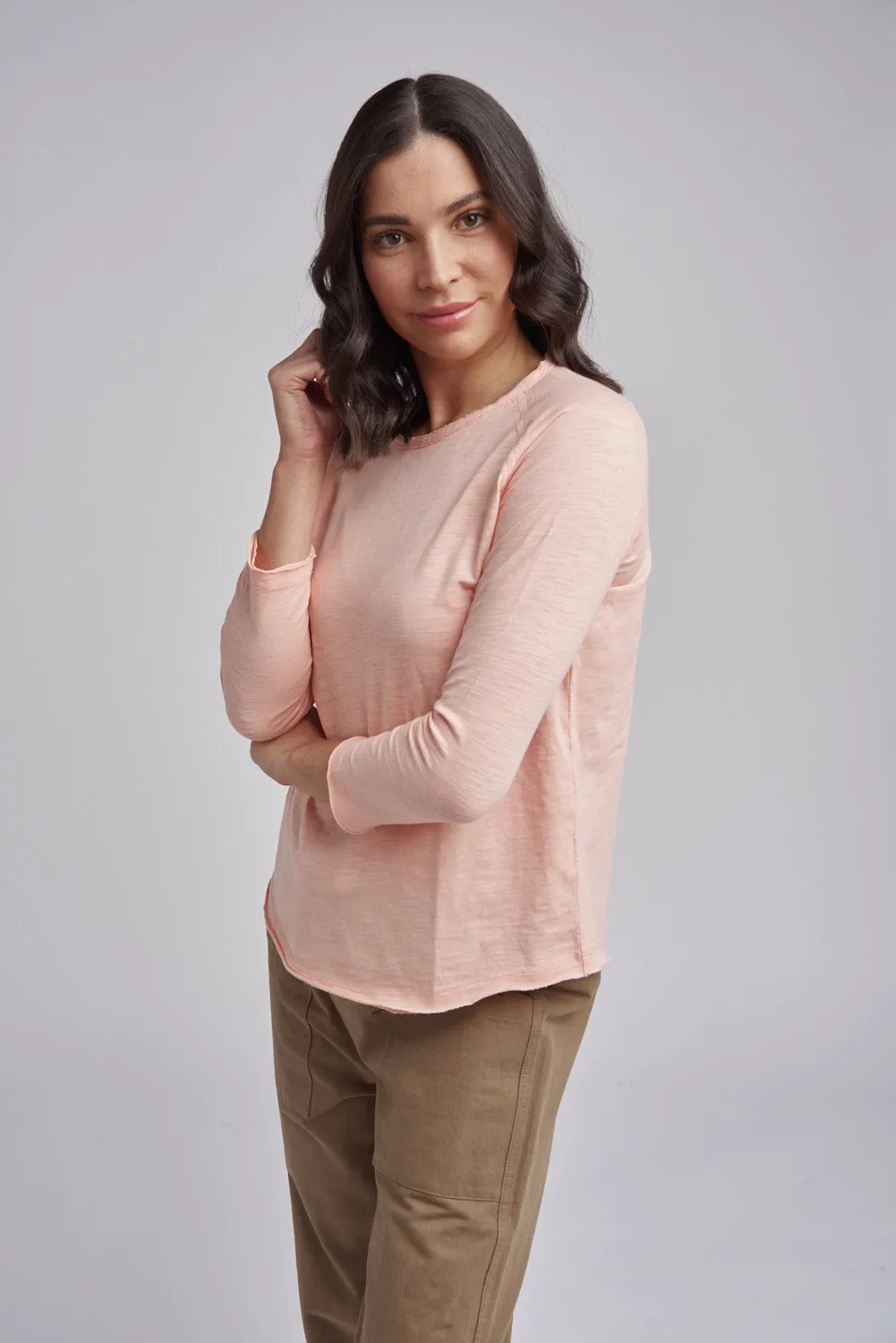 Basic Cotton Tee Coral