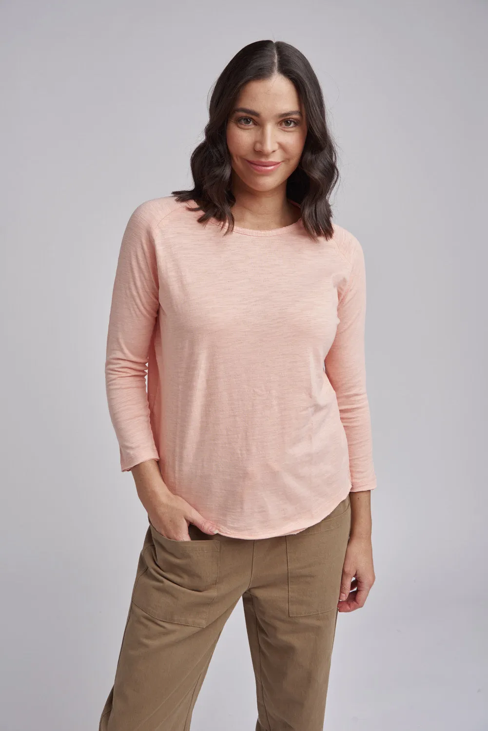 Basic Cotton Tee Coral