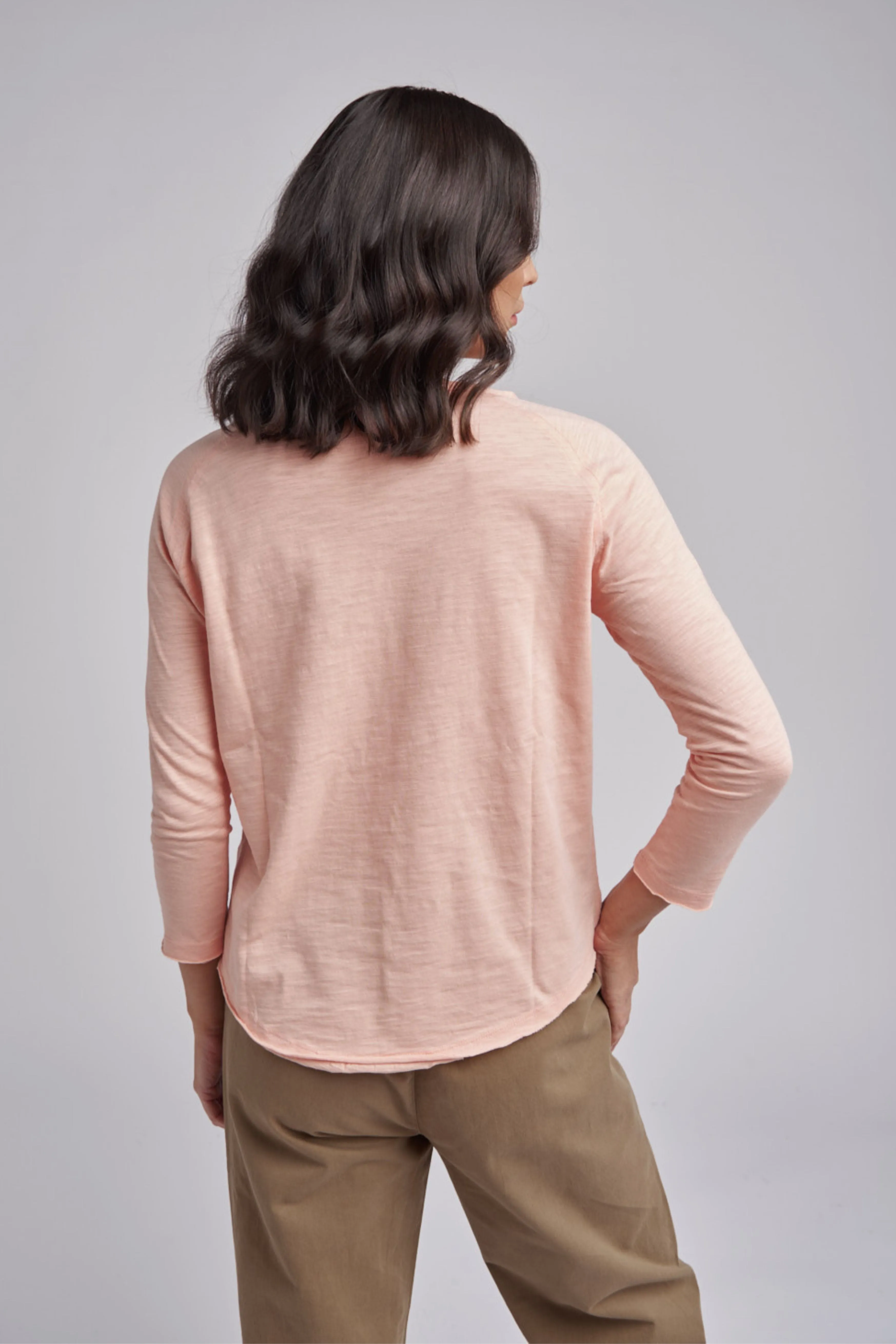 Basic Cotton Tee Coral