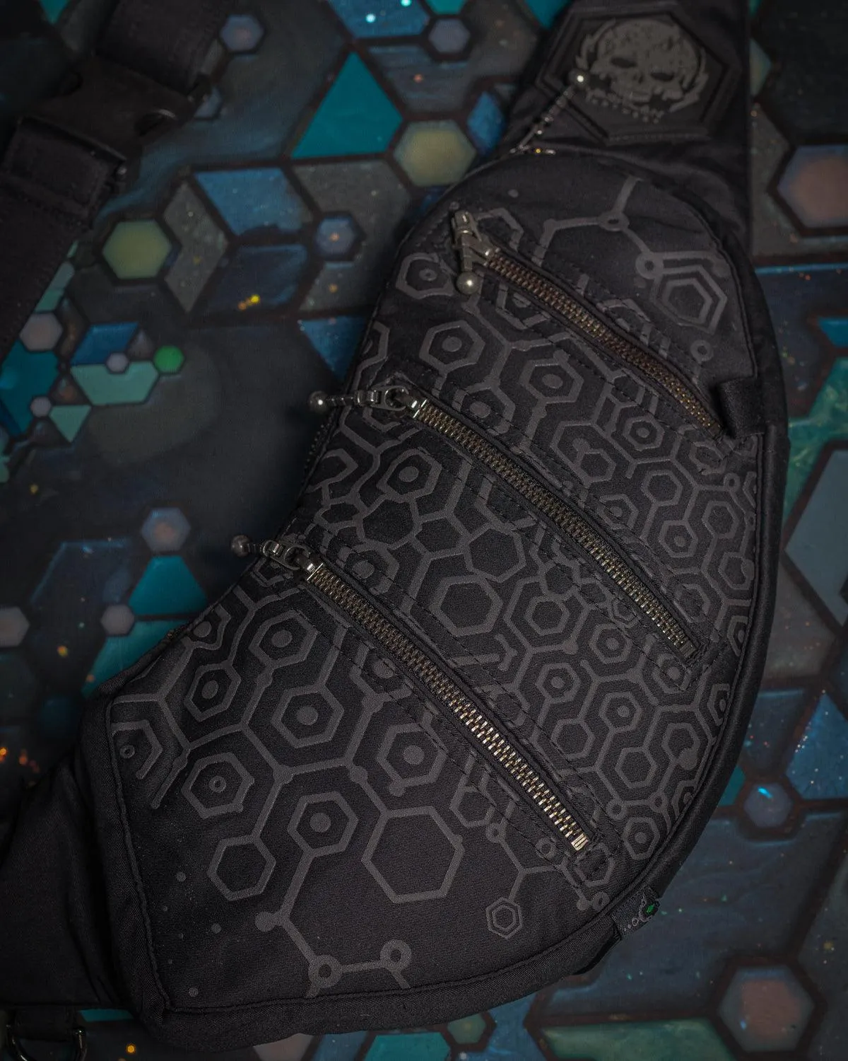 Botta Bag / Cotton Printed Black - KAMBOZII