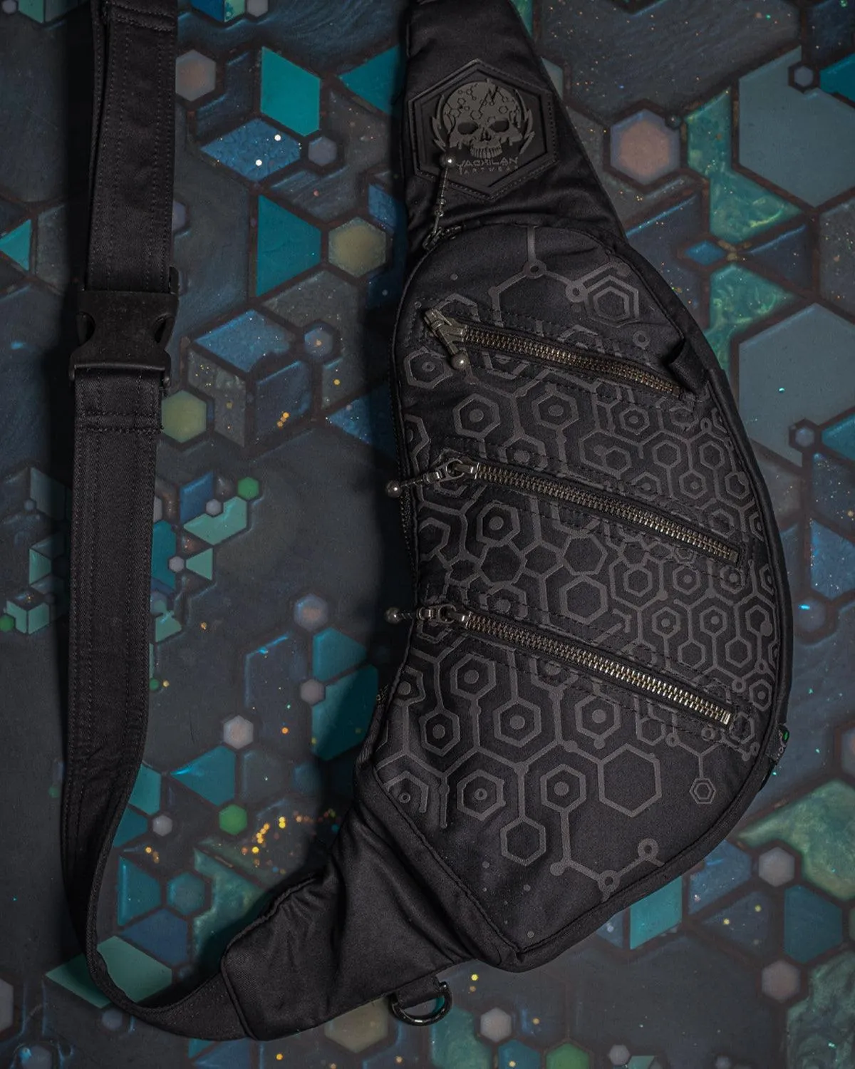 Botta Bag / Cotton Printed Black - KAMBOZII