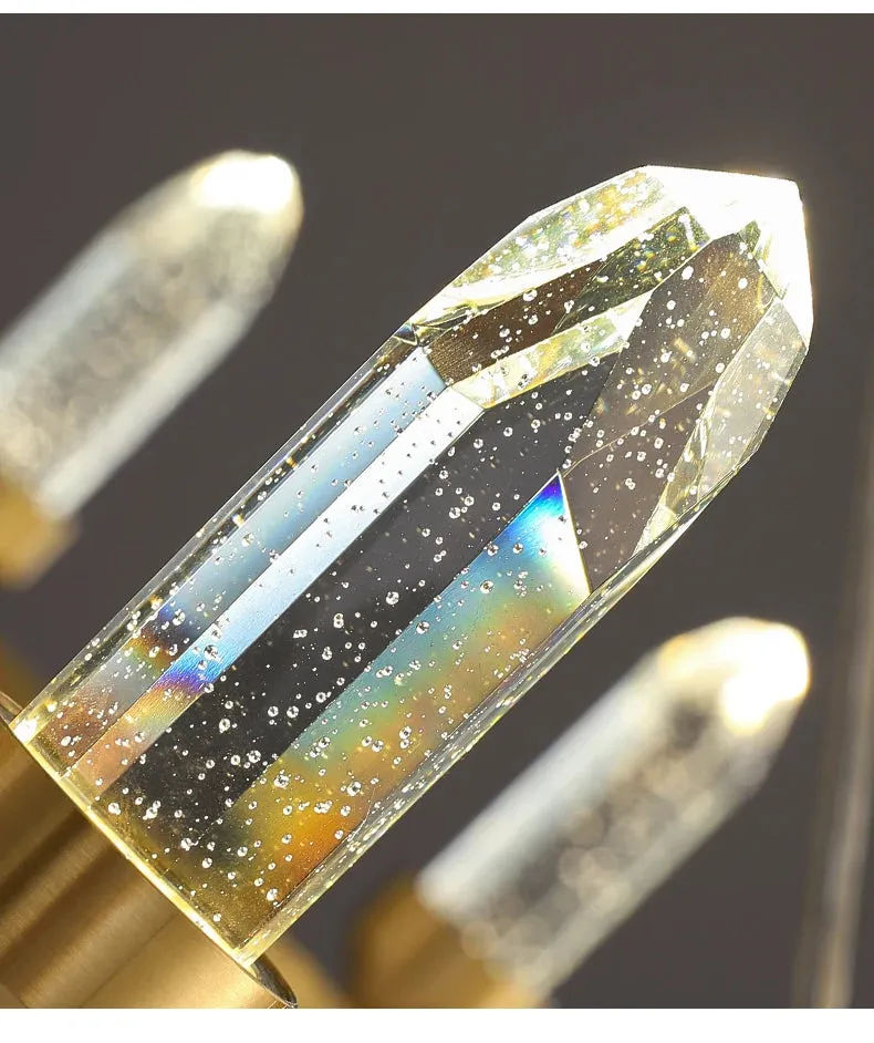 Ceiling / Wall Modern Gold Copper Indoor LED Decorative Crystal Aisle Light Corridor