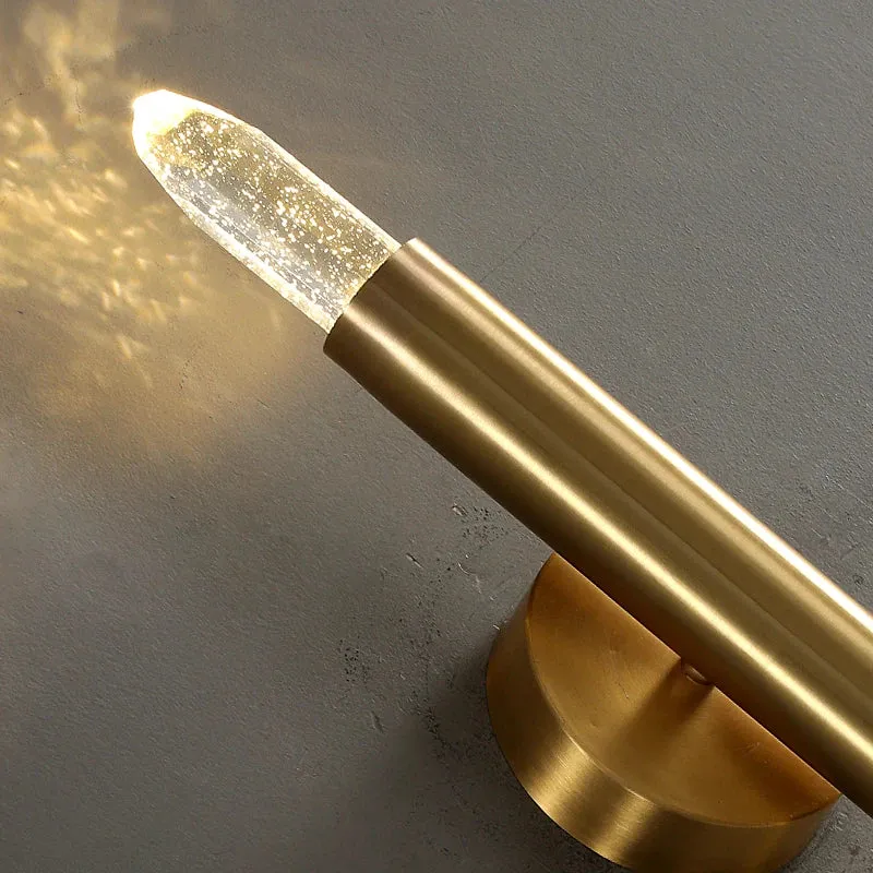 Ceiling / Wall Modern Gold Copper Indoor LED Decorative Crystal Aisle Light Corridor