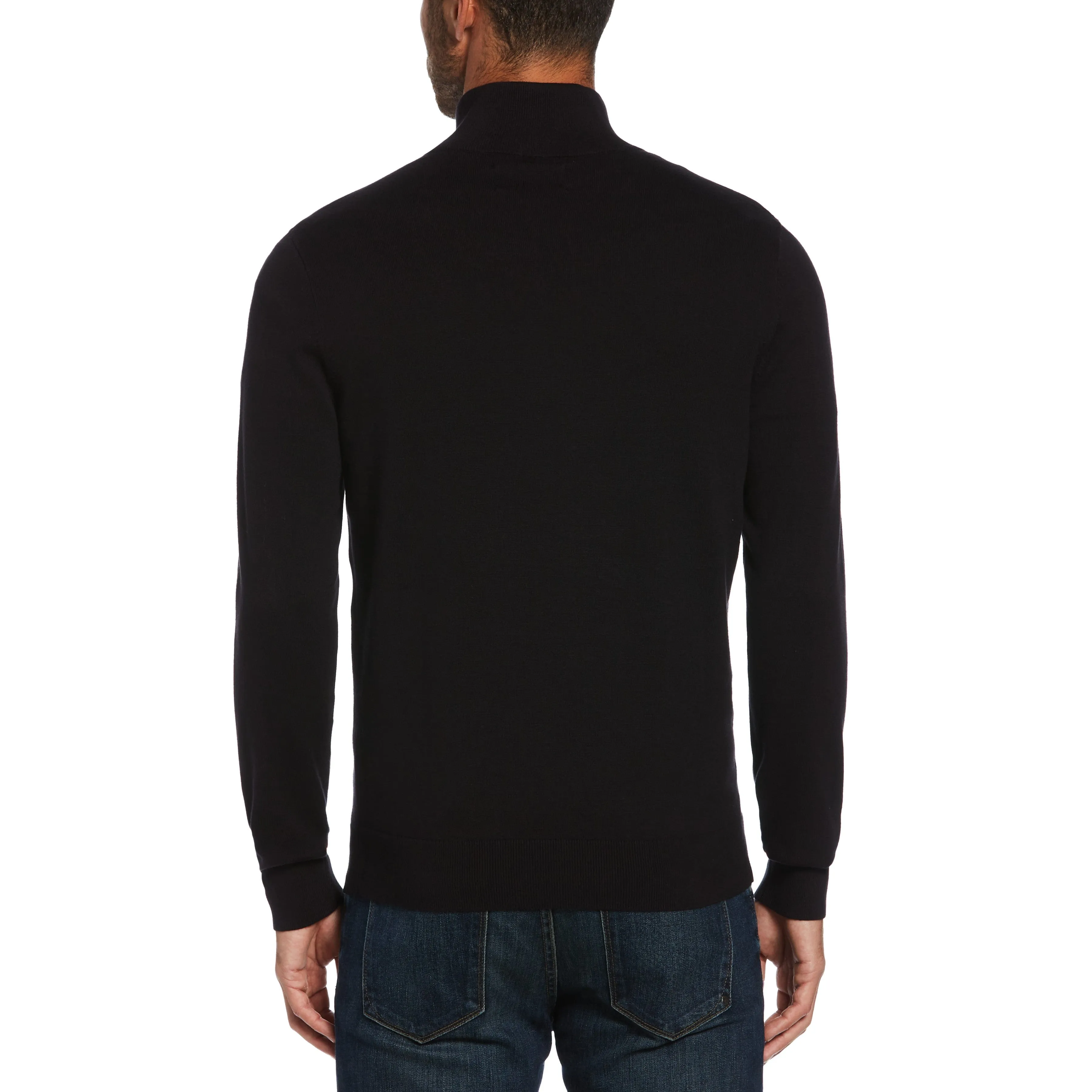 Combed Cotton 1/4 Zip Sweater