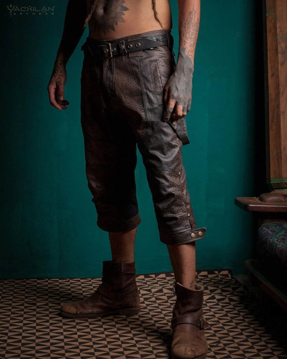 Corsaire Men / Waxed Denim Printed - Brown SANDSOTIME