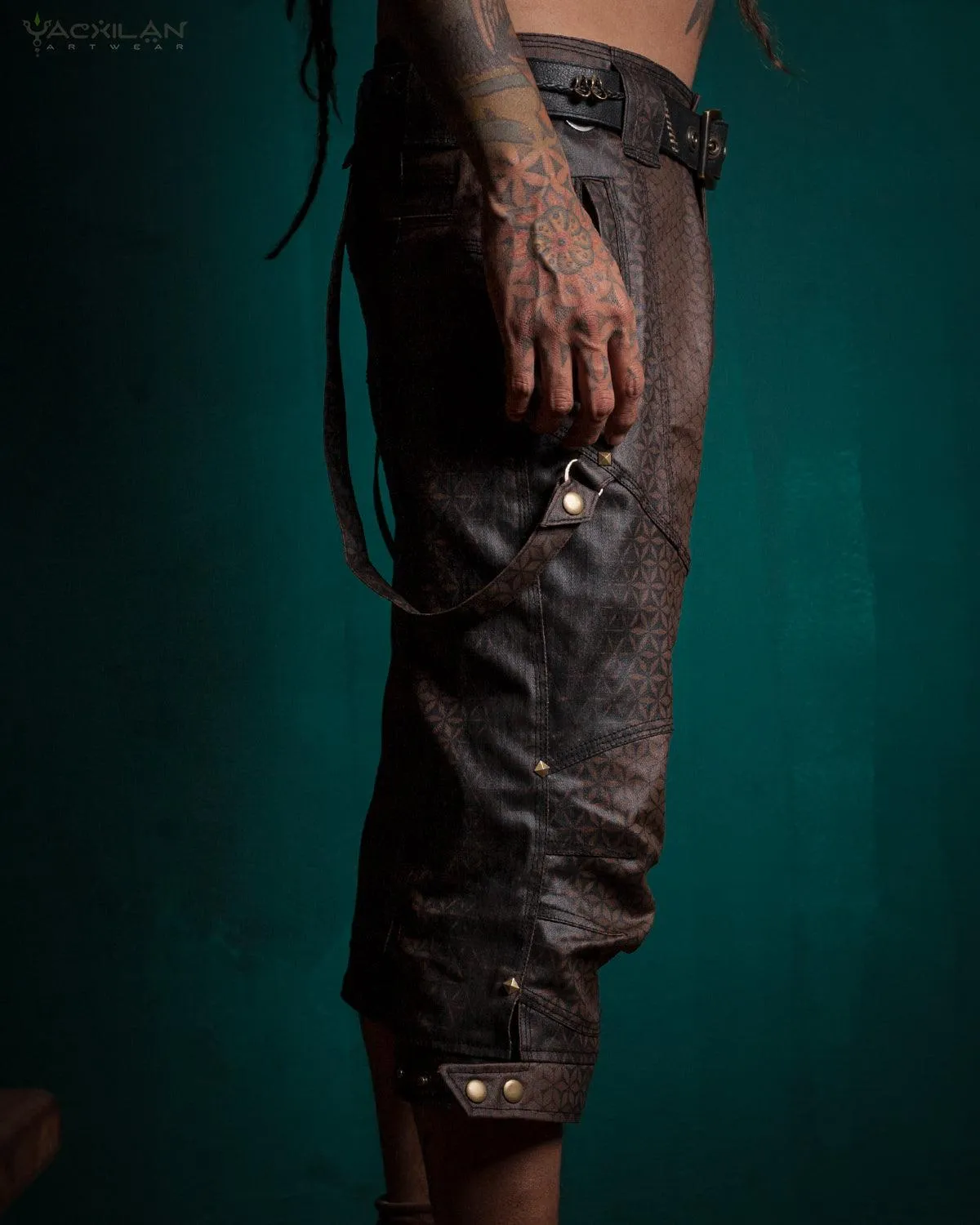 Corsaire Men / Waxed Denim Printed - Brown SANDSOTIME