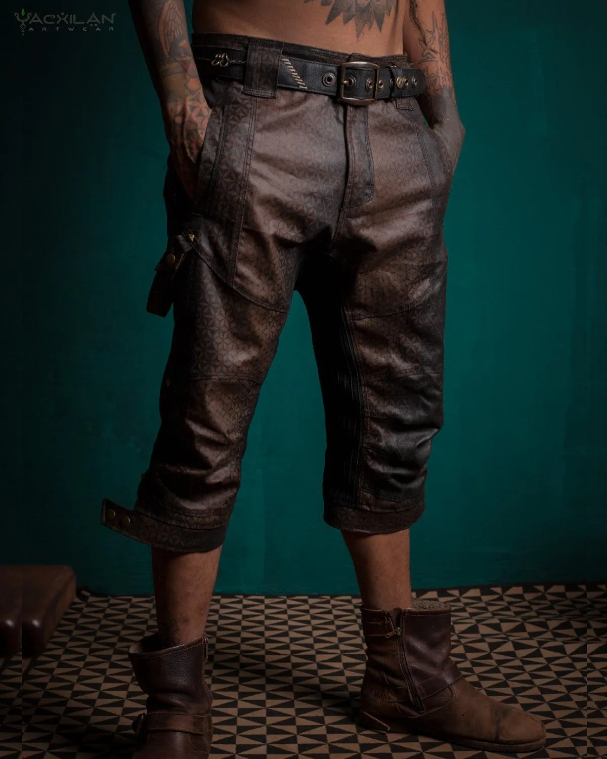 Corsaire Men / Waxed Denim Printed - Brown SANDSOTIME