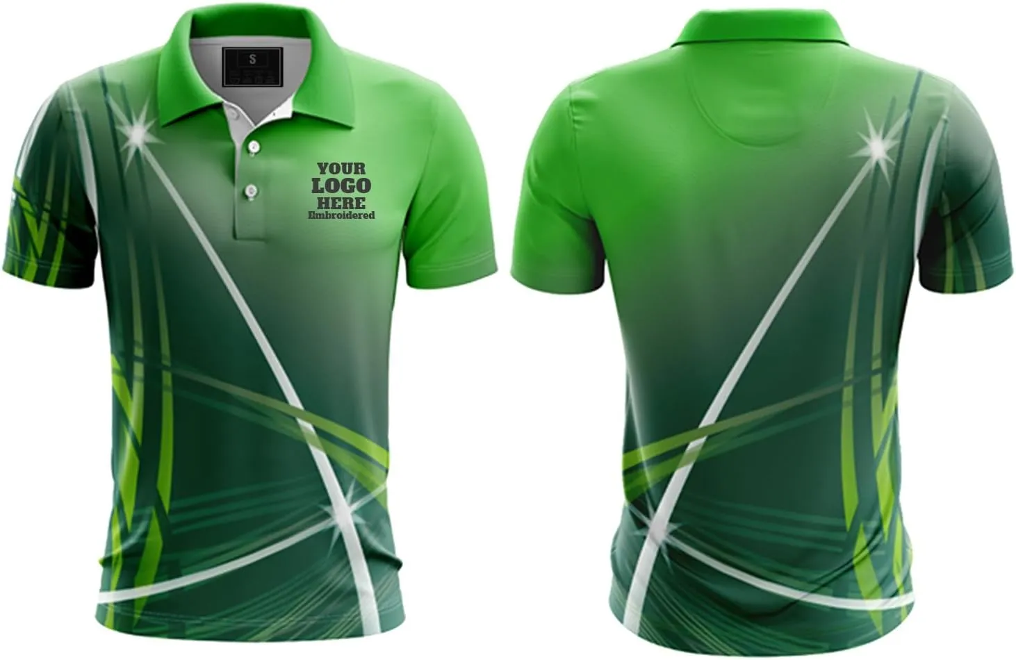 Custom Embroidered Polo Shirts for Men Women 3 Button Dry Fit Golf Jersey