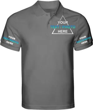 Custom T Shirt Polo for Men Design Your Own Personalized Customized Golf Tee Embroidered Text Photo Logo