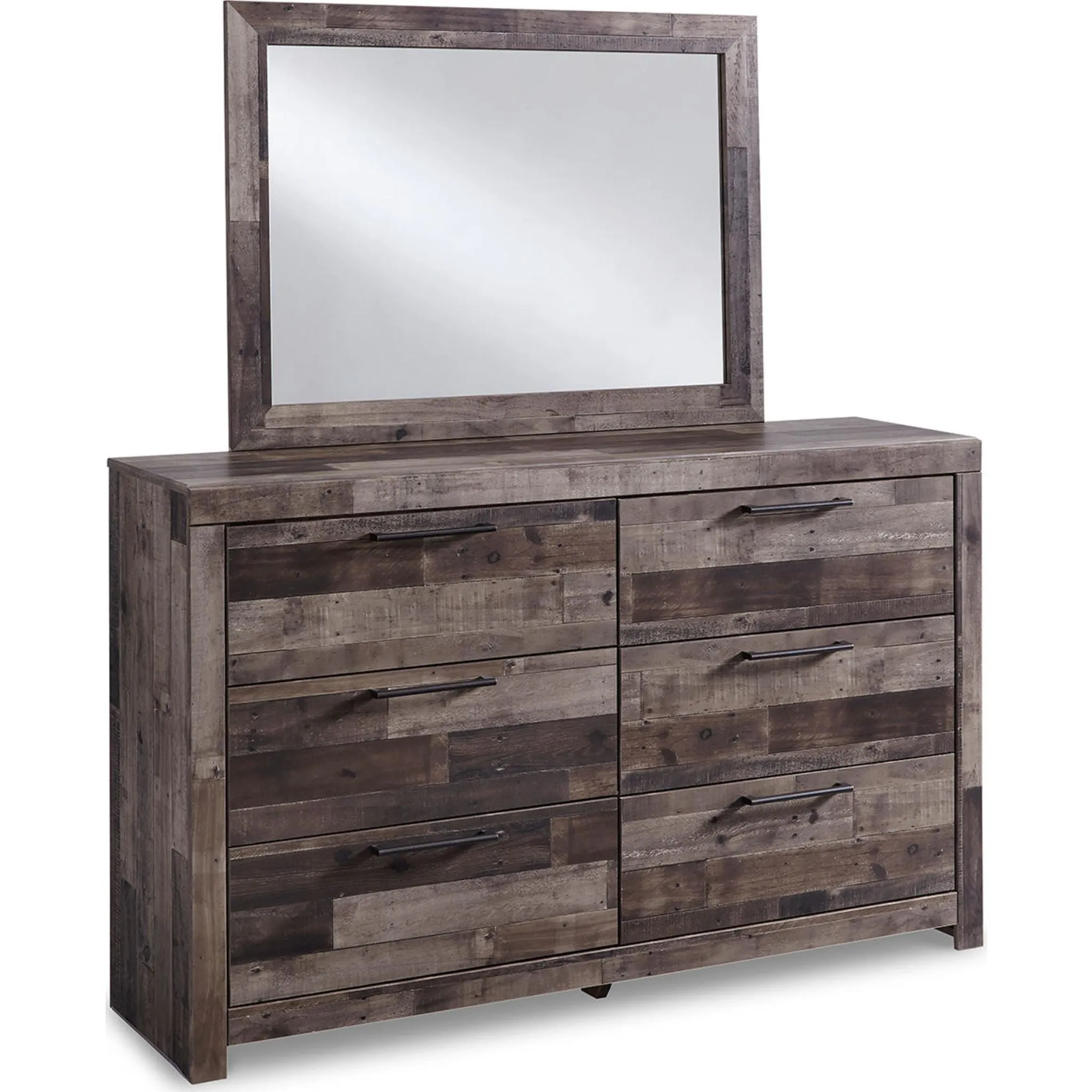 Derekson 5 Piece Queen Storage Bedroom - Multi Gray