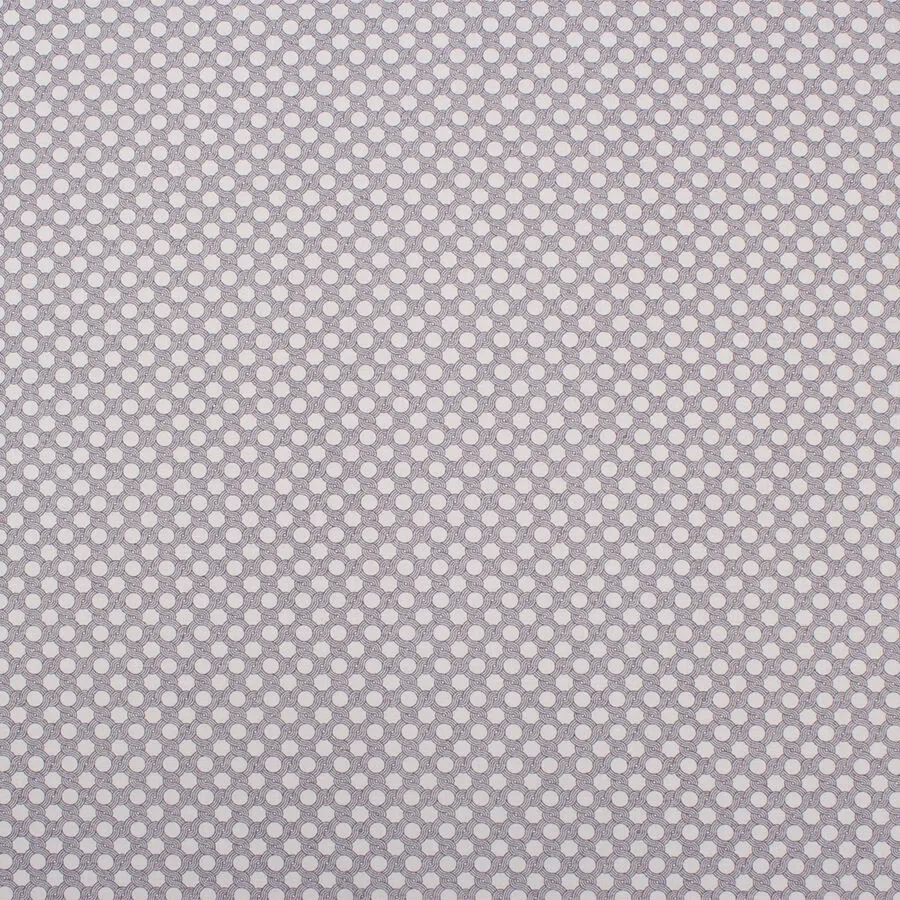 Grey & White Chain Printed Cotton Shirting
