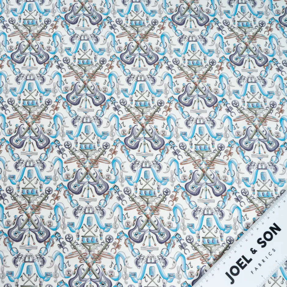 Guitar Printed Pure Cotton