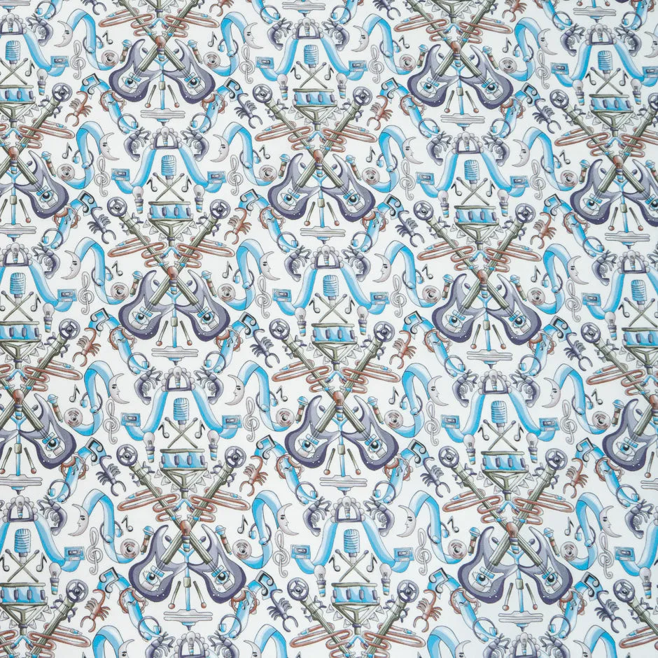 Guitar Printed Pure Cotton