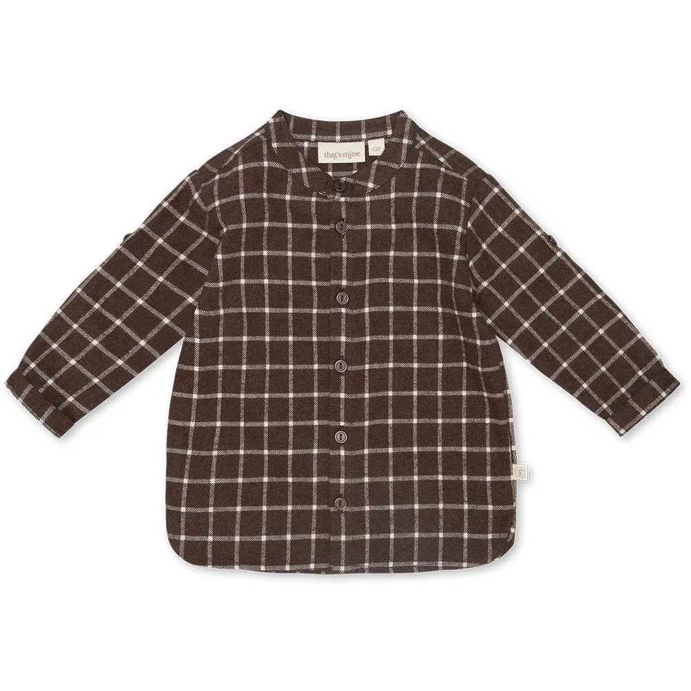 Hugo Shirt - Dark brown melange