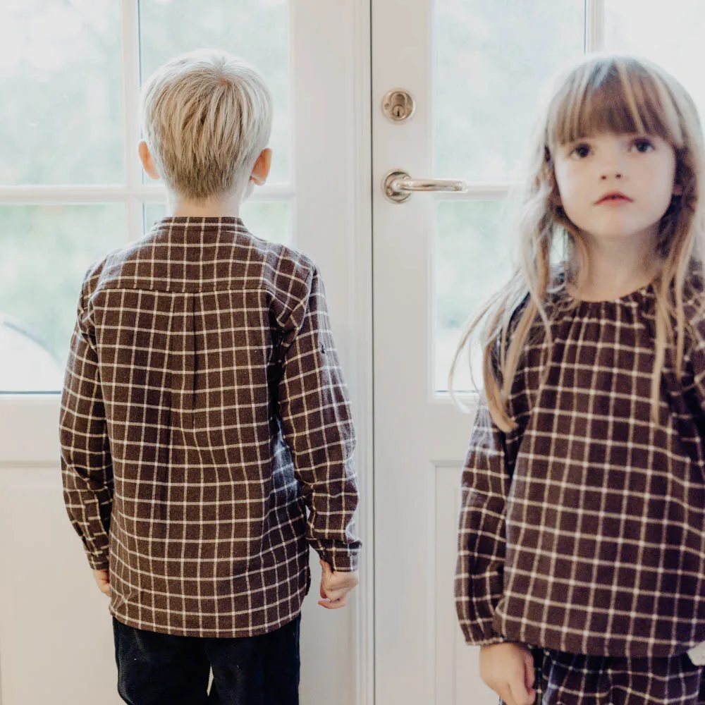 Hugo Shirt - Dark brown melange