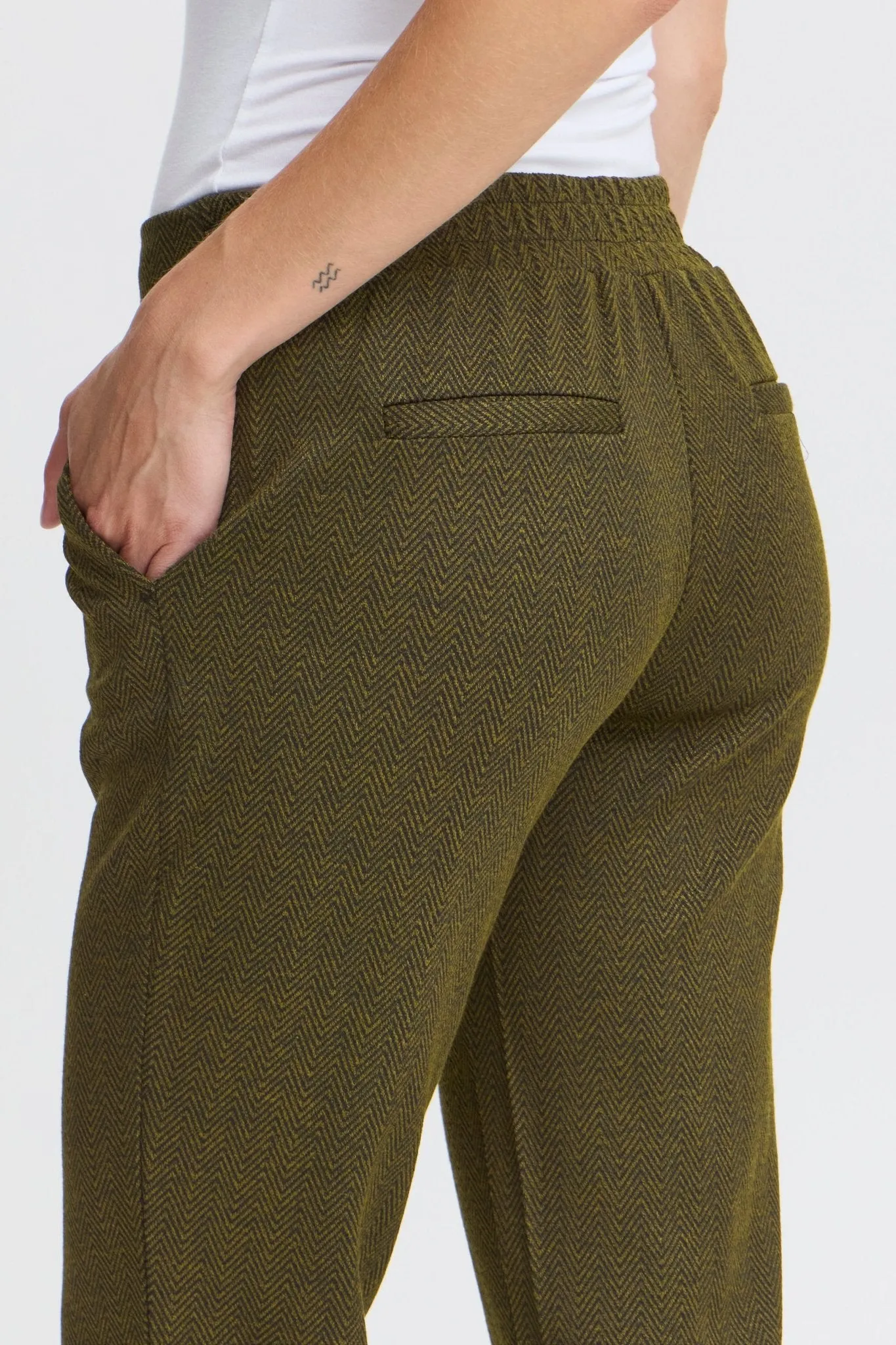 ICHI - IHKATE JACQUARD PANTS - 20121601