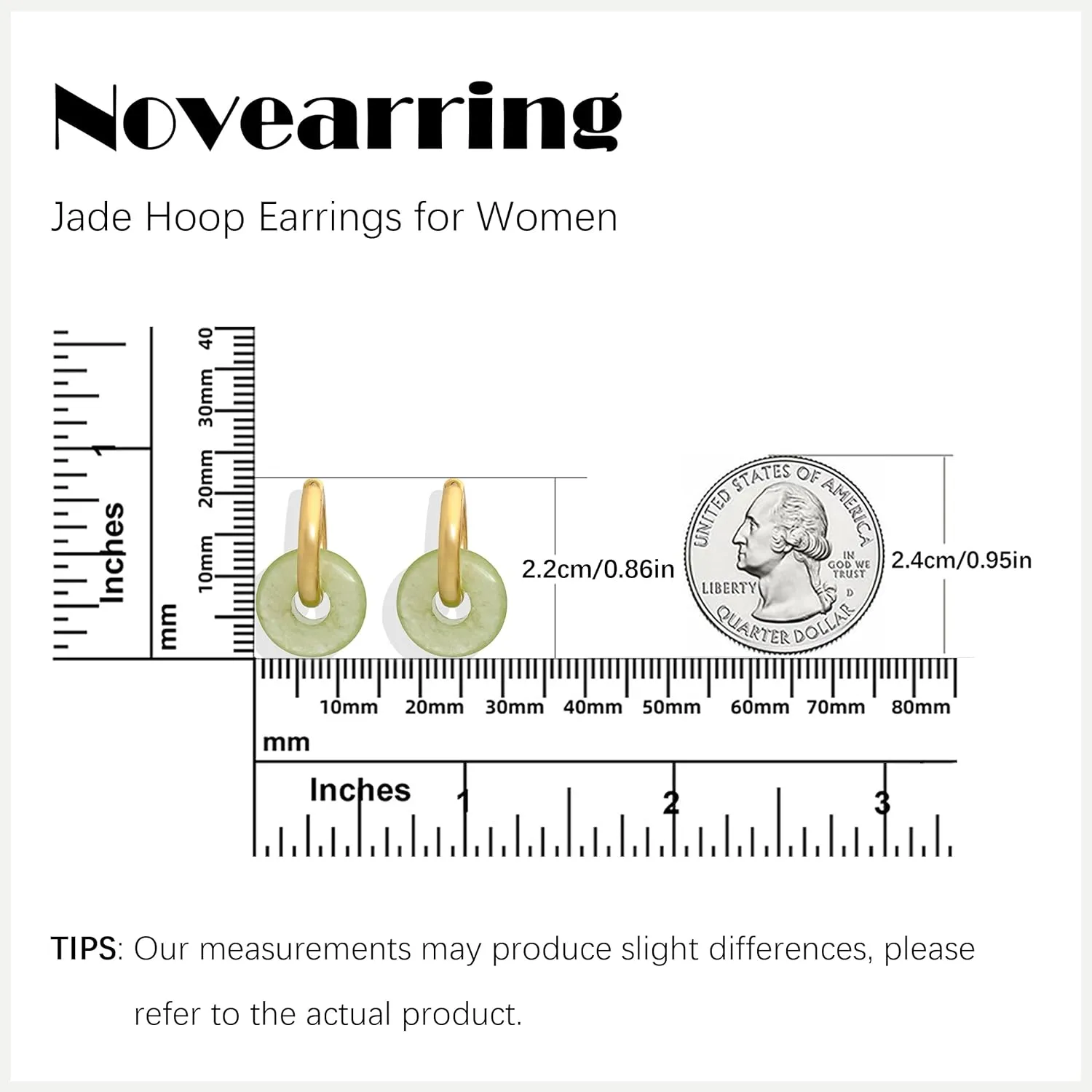 Jade Earrings for Women Green Gemstone Earrings Teardrop Dangle Earings Emerald Huggie Hoop Earring Elegant Jewelry Gifts for Women