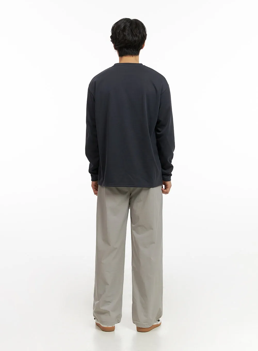 Men's Solid Banded Pants IG409