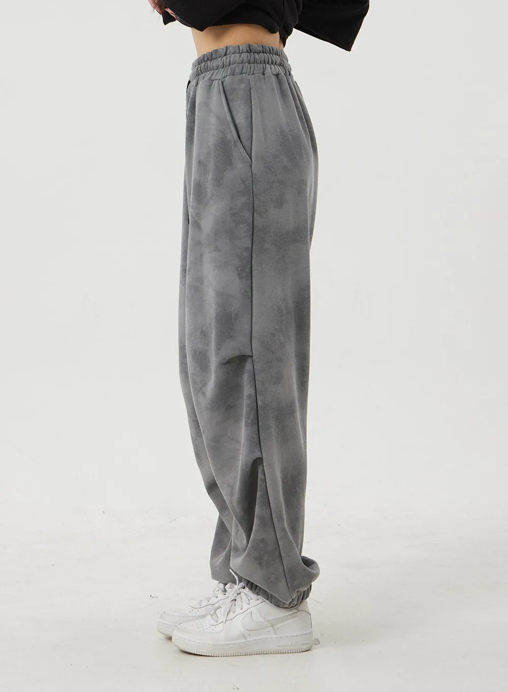 Mixed Color Baggy Track Pants BJ319