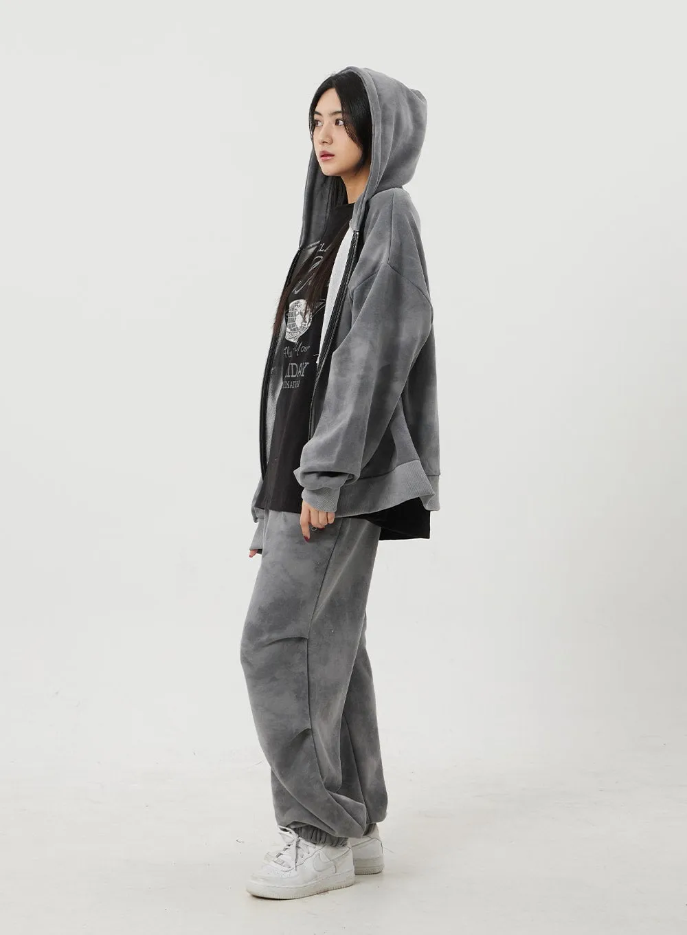 Mixed Color Baggy Track Pants BJ319