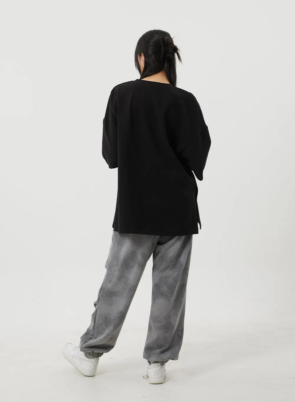 Mixed Color Baggy Track Pants BJ319
