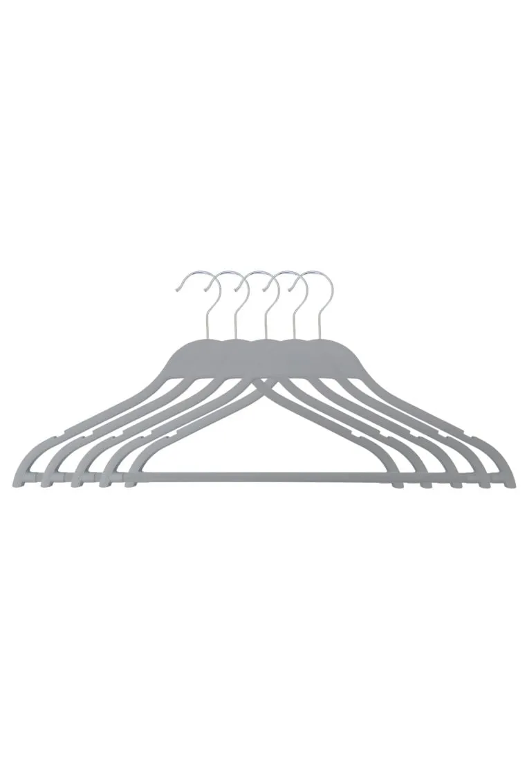 Nest Design Lab 5piece Plastic Hanger - Gray (NDL-JSD35)