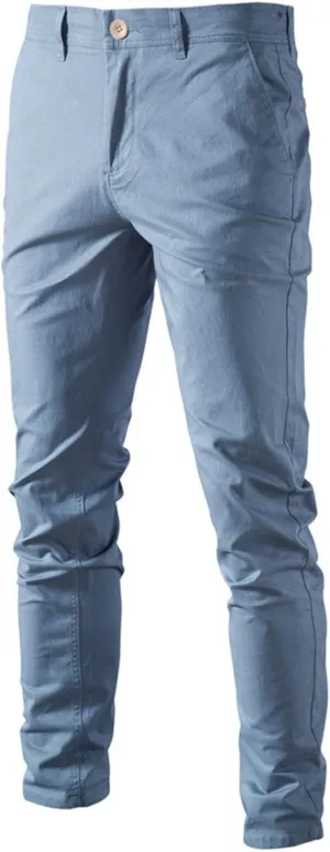 Oymyakon Men's Slim Fit Chino Pants Casual Stretch Dress Pants Cotton Tapered Trousers