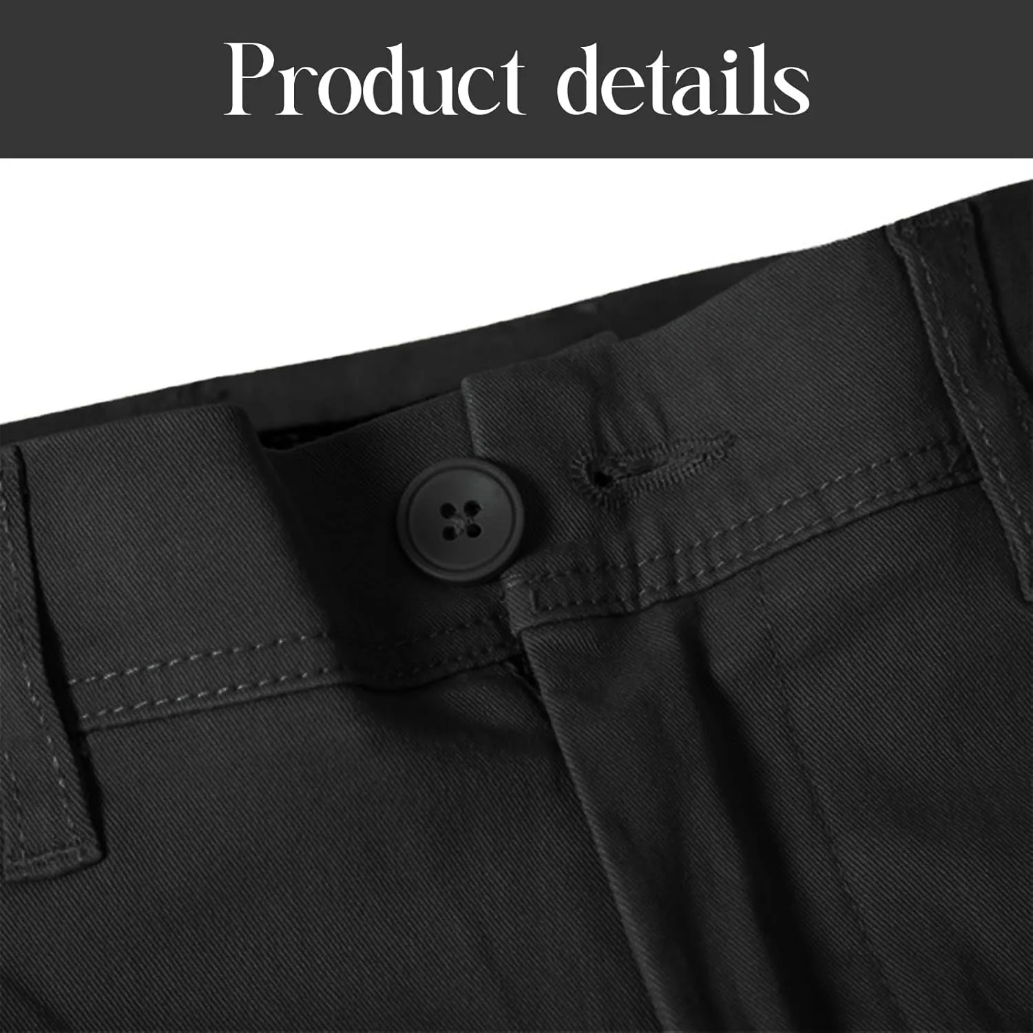 Oymyakon Men's Slim Fit Chino Pants Casual Stretch Dress Pants Cotton Tapered Trousers