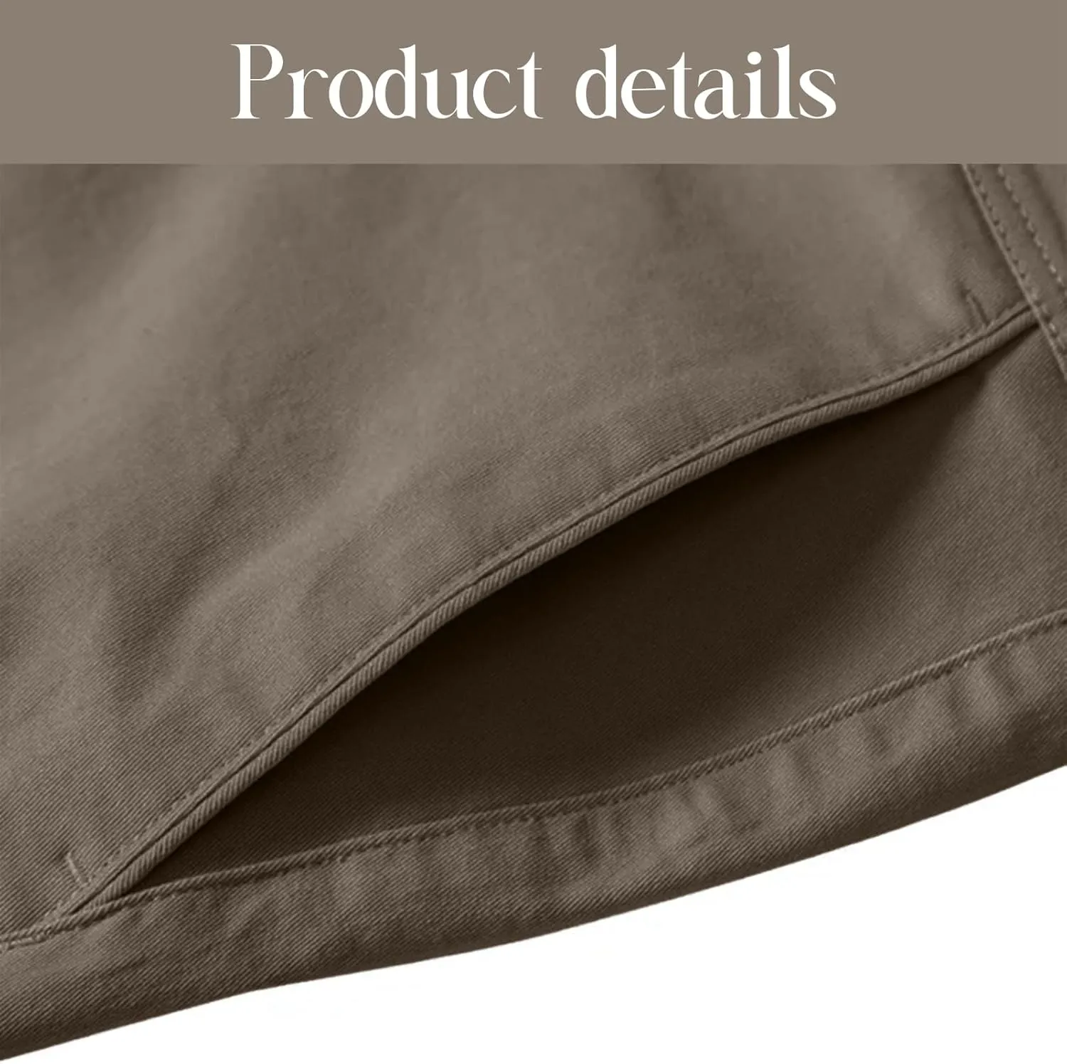 Oymyakon Men's Slim Fit Chino Pants Casual Stretch Dress Pants Cotton Tapered Trousers