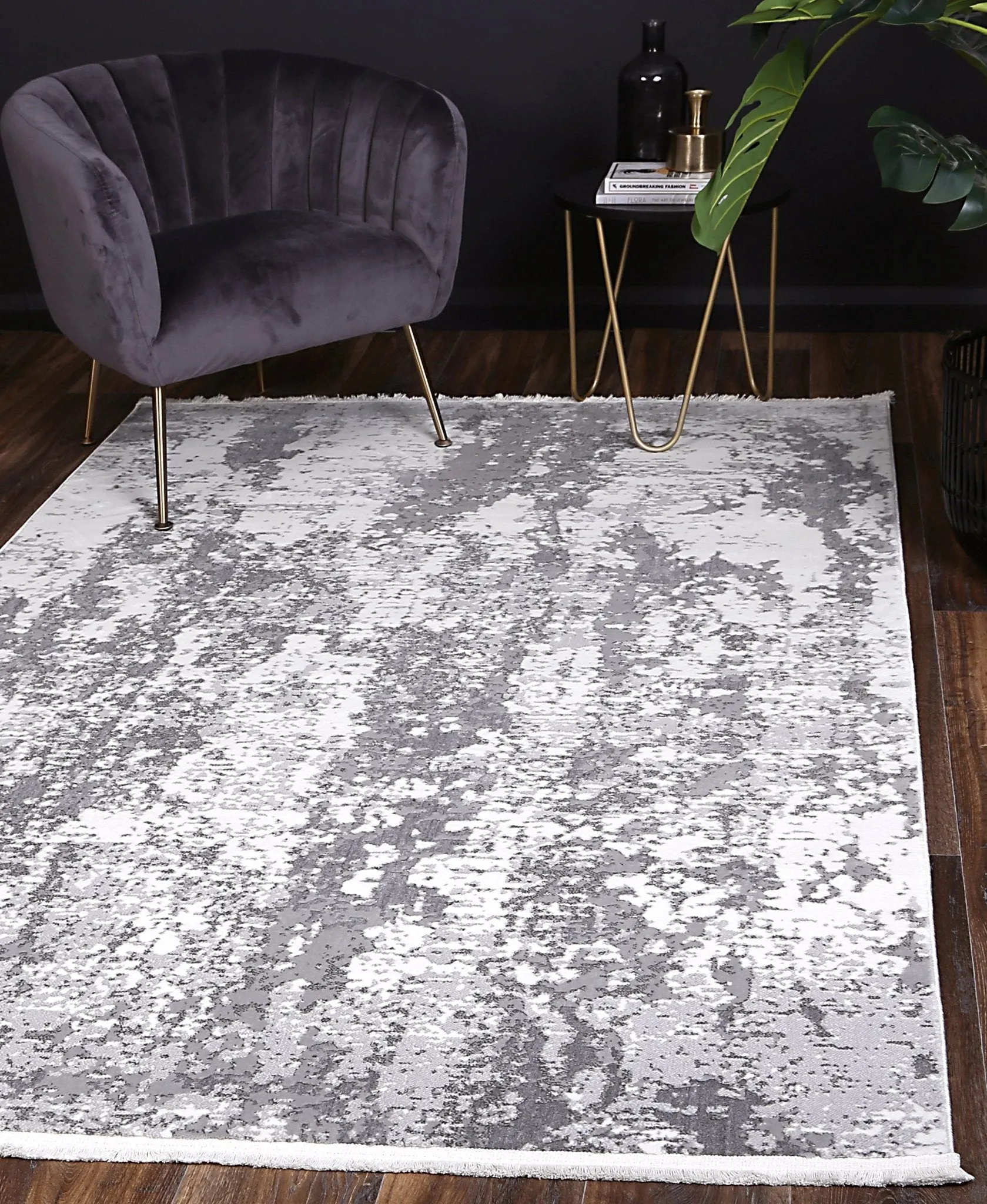 Paradise One Modern Grey Rug