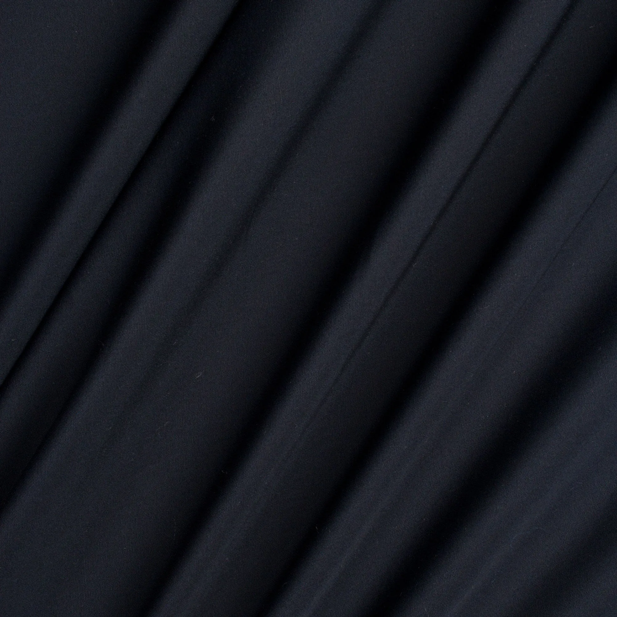 Plain Deep Navy Stretch Cotton