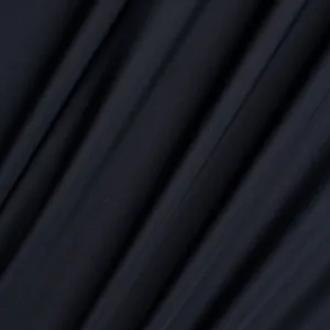 Plain Deep Navy Stretch Cotton