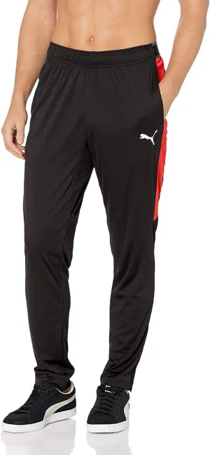 PUMA Men's Speed Pants, Black/Red, XL