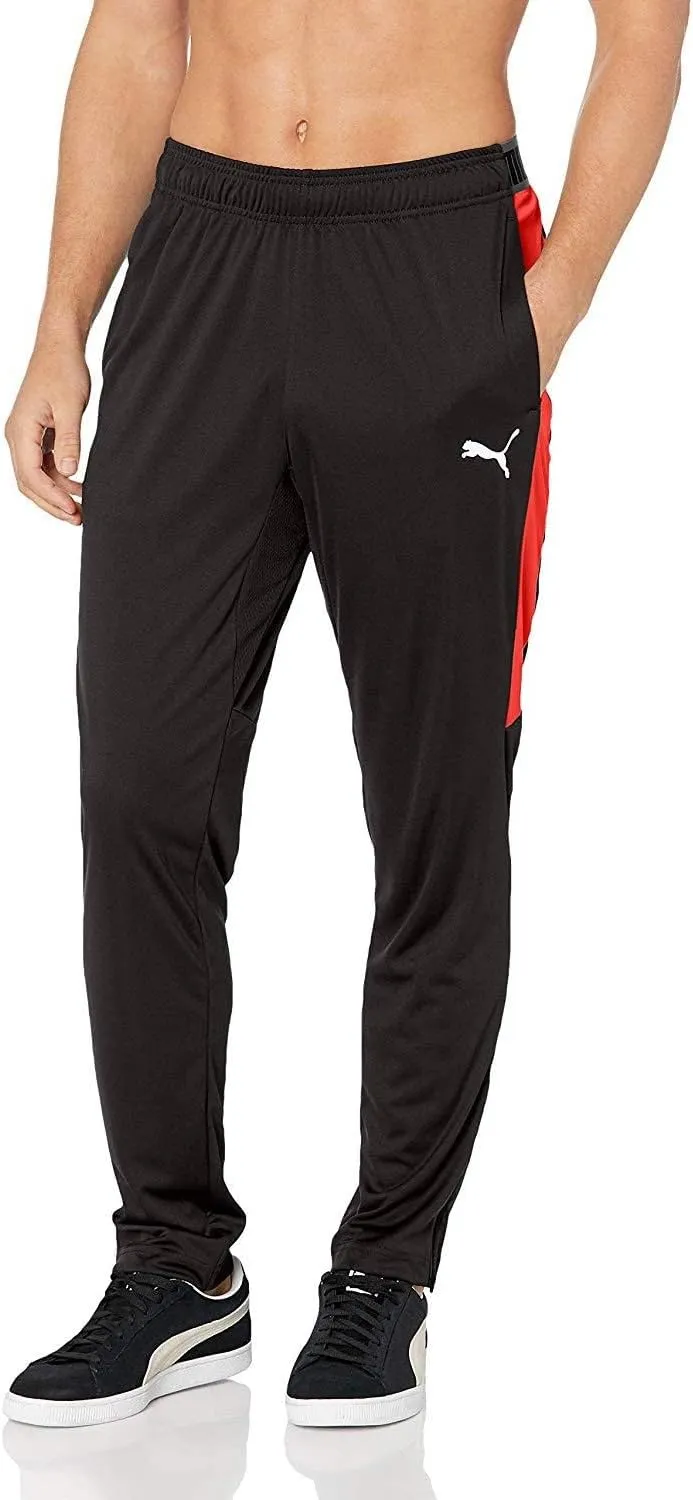 PUMA Men's Speed Pants, Black/Red, XL