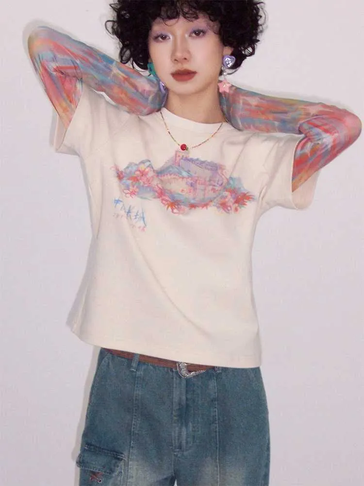 Round neck casual T-shirt【s0000009621】