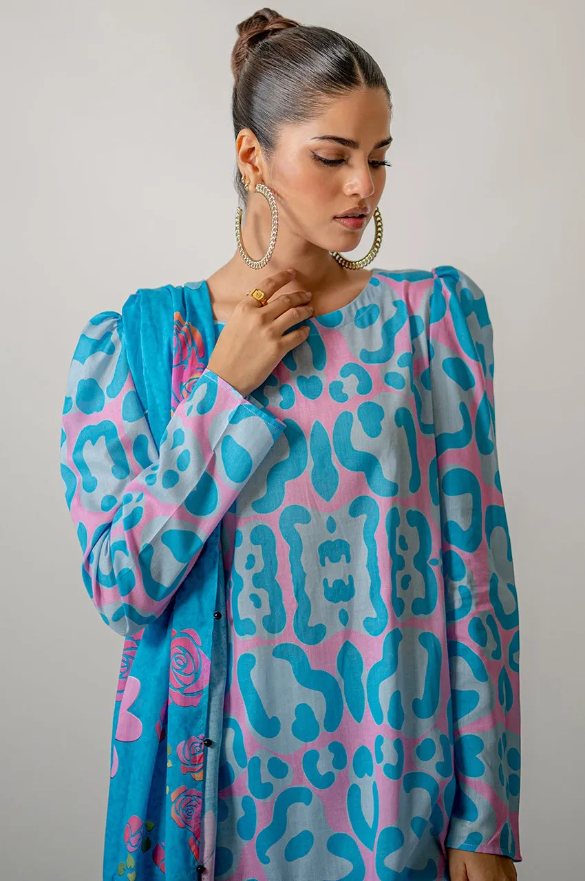 Unstitched Vol Ii '24 Smudge 3 Piece-U00418-999-Bl0