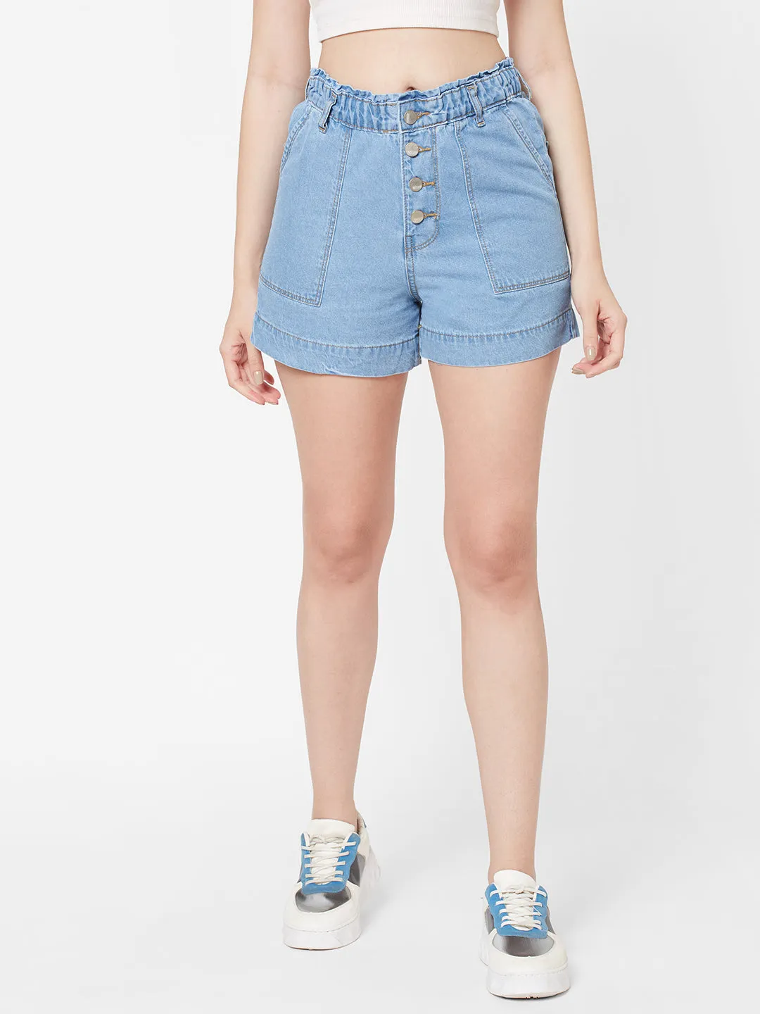 Women High-Rise Slim Fit Shorts