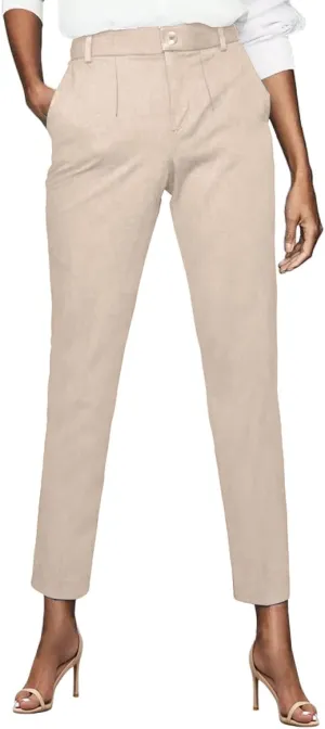 Womens Dress Pants High Stretch Straight Leg Black Pants for Work Business Casual with Pockets